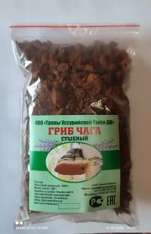 картинка Гриб Чага (березовый), 100г от магазина Травомаркет